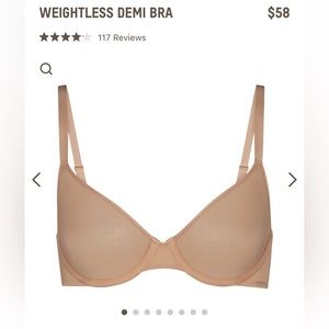 Skims Weightless Demi Bra 32DDD